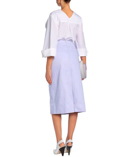 Shop Christopher Esber Midi Skirts In Lilac