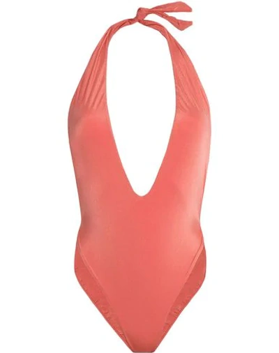 Shop Bower One-piece Swimsuits In Pale Pink