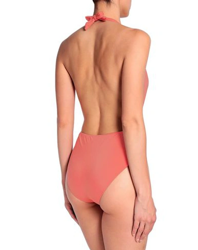 Shop Bower One-piece Swimsuits In Pale Pink