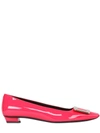 Roger Vivier 25mm Belle Vivier Patent Leather Pumps, Fuchsia