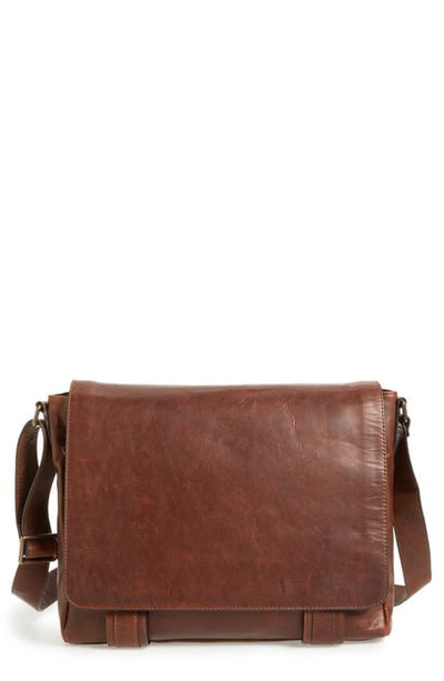 Shop Frye 'logan' Messenger Bag In Antique Dark Brown