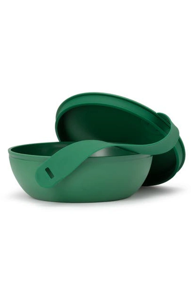 Shop W & P Design Porter Reusable Portable Lidded Bowl In Green