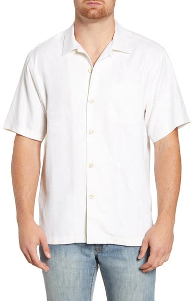 Shop Tommy Bahama Al Fresco Tropics Classic Fit Short Sleeve Silk Button-up Shirt In Continental