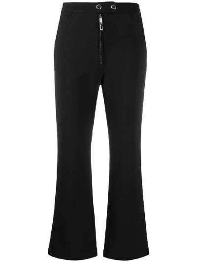 Shop Ellery Orthodox Cropped Trousers In Black
