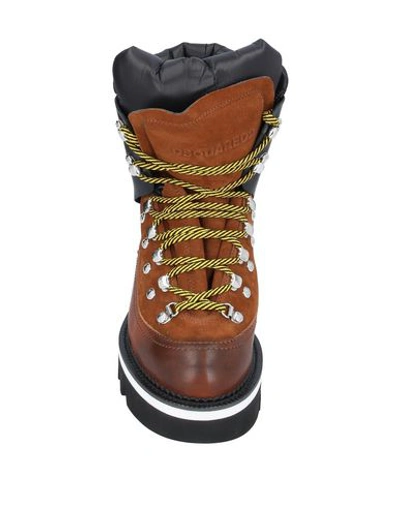 Shop Dsquared2 Ankle Boots In Brown