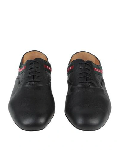 Shop Gucci Laced Shoes In Black