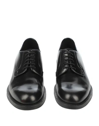 Shop Prada Lace-up Shoes In Black