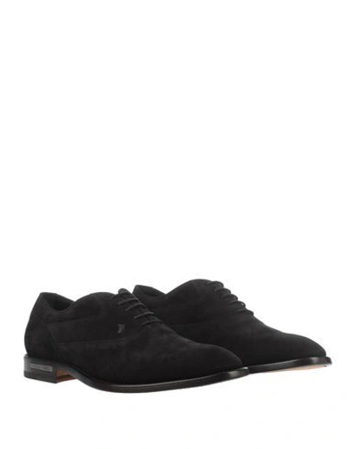 Shop Tod's Man Lace-up Shoes Black Size 9 Soft Leather