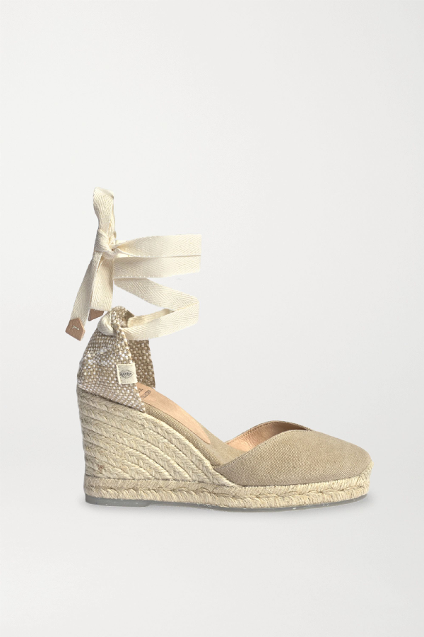 castañer chiara 80 canvas wedge espadrilles