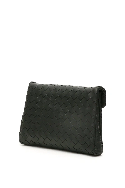 Shop Bottega Veneta Woven Bifold Wallet In Black