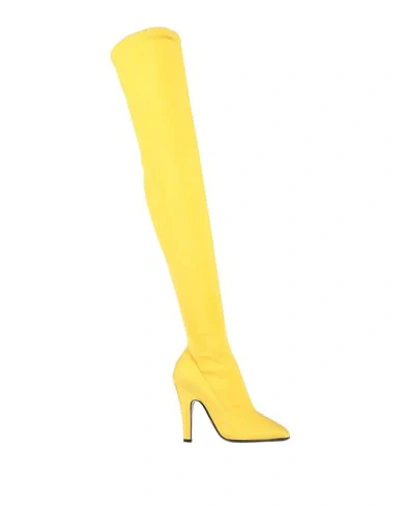 Shop Moschino Boots In Yellow