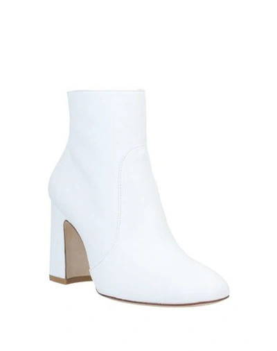 Shop Stuart Weitzman Ankle Boots In White
