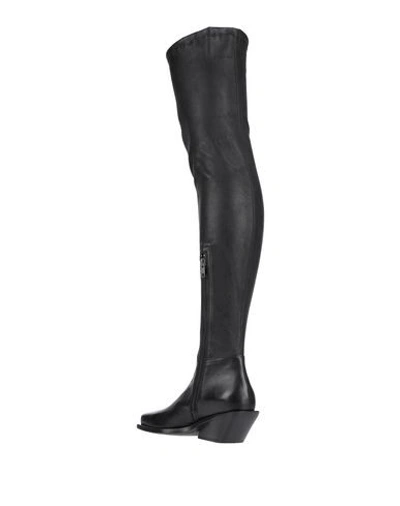 Shop Ann Demeulemeester Knee Boots In Black