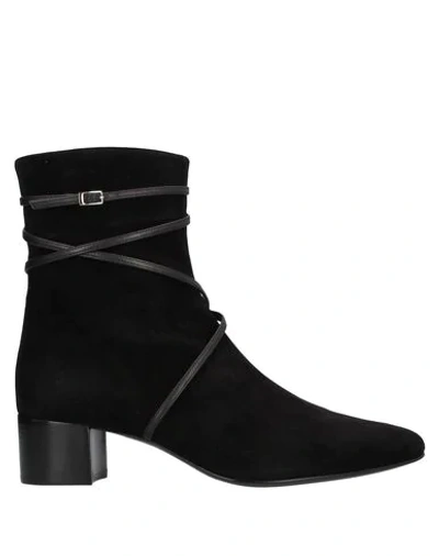 Shop Giuseppe Zanotti Woman Ankle Boots Black Size 4 Soft Leather