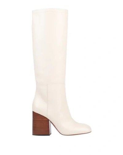 Shop Marni Knee Boots In Ivory