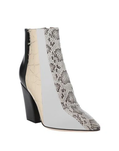 Sergio Rossi Ankle Boots In White