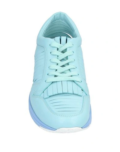 Shop Gucci Sneakers In Sky Blue