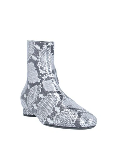 Shop Balenciaga Ankle Boots In Silver