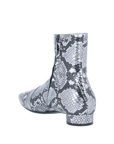 Shop Balenciaga Ankle Boots In Silver