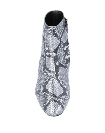 Shop Balenciaga Ankle Boots In Silver