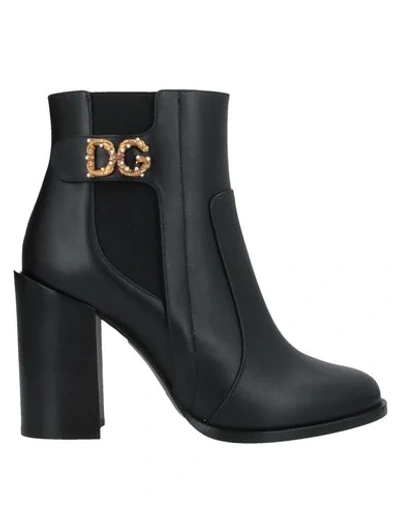 Shop Dolce & Gabbana Woman Ankle Boots Black Size 6 Calfskin