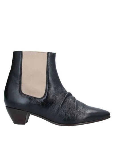 Shop Celine Ankle Boots In Black