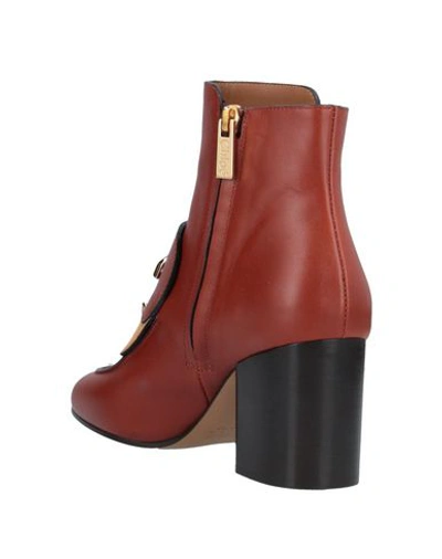 Shop Chloé Ankle Boots In Tan