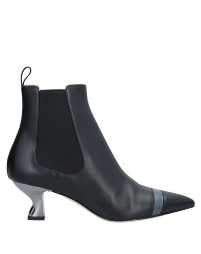 Shop Fendi Ankle Boot In Black