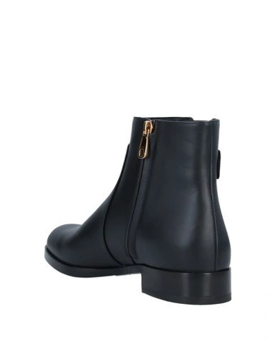 Shop Dolce & Gabbana Woman Ankle Boots Black Size 4 Calfskin, Polyester, Elastane