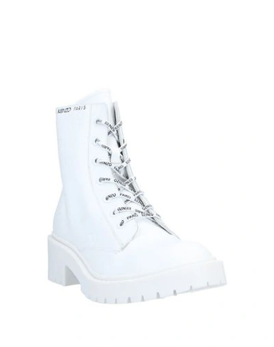 Shop Kenzo Ankle Boot In White