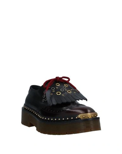Shop Burberry Lace-up Shoes In Maroon
