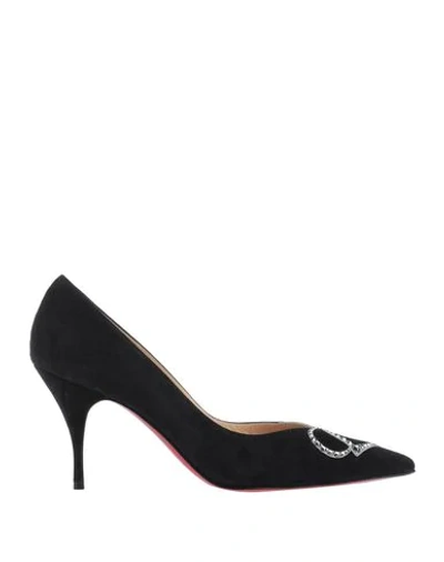 Shop Christian Louboutin Woman Pumps Black Size 7.5 Soft Leather