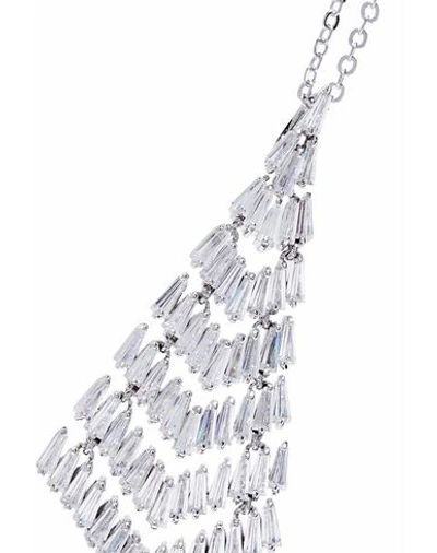 Shop Cz By Kenneth Jay Lane Necklace In Silver