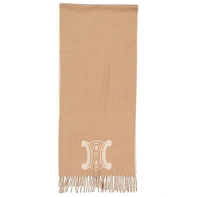 Pre-owned Celine Camel Cashmere Scarves