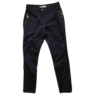 Pre-owned Dior Navy Wool Trousers