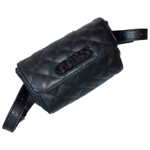 guess black clutch bag