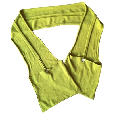 Pre-owned Chloé Green Cashmere Scarf