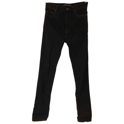 Pre-owned Y/project Black Cotton Trousers