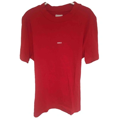 Pre-owned Merci Red Cotton  Top