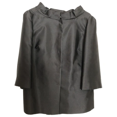 Pre-owned Alberta Ferretti Short Vest In Black