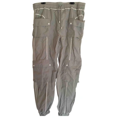 Pre-owned Eckhaus Latta Trousers In Grey