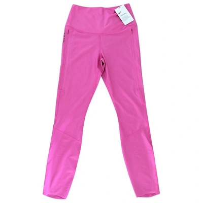 Pre-owned Nike Pink Trousers