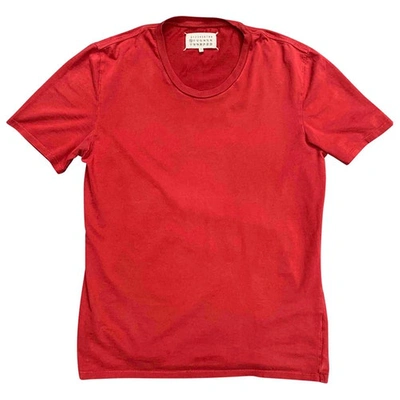 Pre-owned Maison Margiela Red Cotton T-shirts