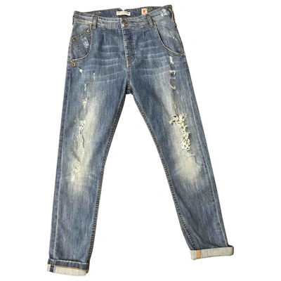 Pre-owned Daniele Alessandrini Blue Cotton - Elasthane Jeans