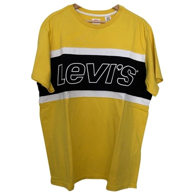 Pre-owned Levi's Yellow Cotton T-shirts