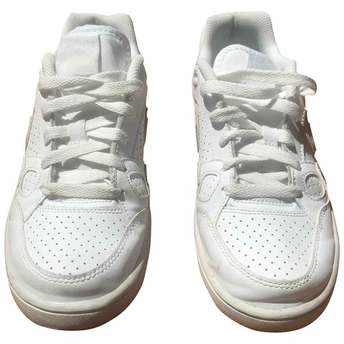 nike white leather trainers womens