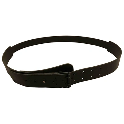 Pre-owned Raf Simons Leather Belt In Black