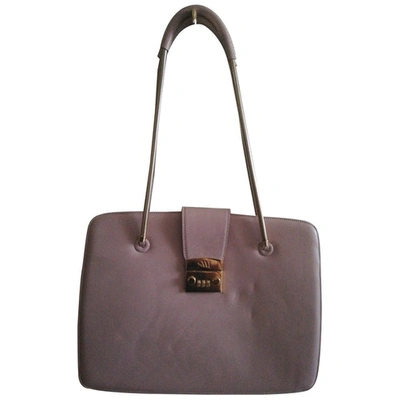 Pre-owned Stuart Weitzman Leather Handbag In Pink