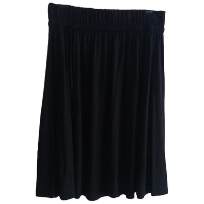 Pre-owned Closed Mid-length Skirt In Black