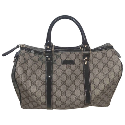 Pre-owned Gucci Boston Handbag In Brown
